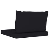 NNEVL Pallet Sofa Cushions 2 pcs Black Fabric