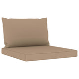 NNEVL Pallet Sofa Cushions 2 pcs Taupe Fabric