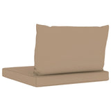 NNEVL Pallet Sofa Cushions 2 pcs Taupe Fabric