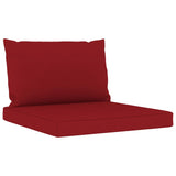 NNEVL Pallet Sofa Cushions 2 pcs Wine Red Fabric
