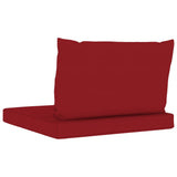 NNEVL Pallet Sofa Cushions 2 pcs Wine Red Fabric