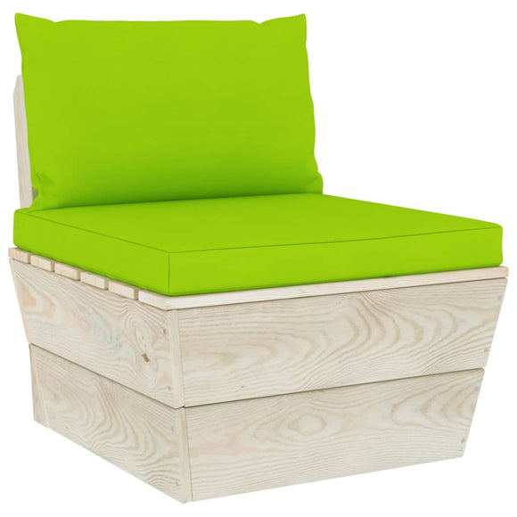 NNEVL Pallet Sofa Cushions 2 pcs Bright Green Fabric