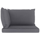 NNEVL Pallet Sofa Cushions 3 pcs Anthracite Fabric