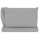 NNEVL Pallet Sofa Cushions 3 pcs Grey Fabric