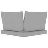 NNEVL Pallet Sofa Cushions 3 pcs Grey Fabric