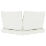 NNEVL Pallet Sofa Cushions 3 pcs Cream White Fabric