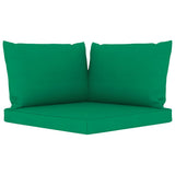 NNEVL Pallet Sofa Cushions 3 pcs Green Fabric