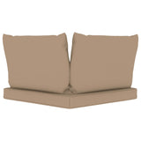 NNEVL Pallet Sofa Cushions 3 pcs Taupe Fabric