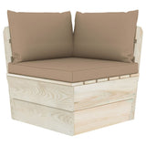 NNEVL Pallet Sofa Cushions 3 pcs Taupe Fabric