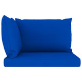 NNEVL Pallet Sofa Cushions 3 pcs Blue Fabric