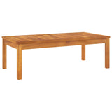 NNEVL 4 Piece Garden Lounge Set with Cushion Cream Solid Acacia Wood