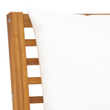 NNEVL 4 Piece Garden Lounge Set with Cushion Cream Solid Acacia Wood