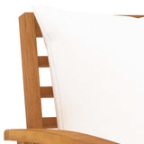 NNEVL 3 Piece Garden Lounge Set with Cushion Solid Acacia Wood