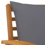 NNEVL 3 Piece Garden Lounge Set with Cushion Solid Acacia Wood