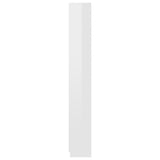 NNEVL 5-Tier Book Cabinet High Gloss White 60x24x175 cm Engineered Wood