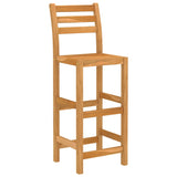 NNEVL 3 Piece Outdoor Bar Set Solid Acacia Wood