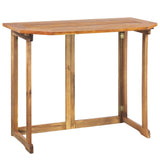 NNEVL 4 Piece Bistro Set Solid Wood Acacia