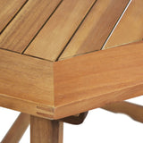 NNEVL 4 Piece Bistro Set Solid Wood Acacia