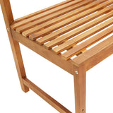 NNEVL 4 Piece Bistro Set Solid Wood Acacia
