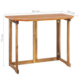 NNEVL 4 Piece Bistro Set Solid Wood Acacia
