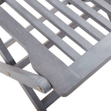 NNEVL 5 Piece Garden Dining Set Solid Acacia Wood Grey