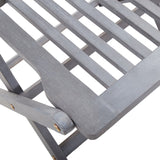 NNEVL 9 Piece Garden Dining Set Solid Acacia Wood Grey