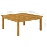 NNEVL 4 Piece Garden Lounge Set with Cushions Cream Solid Acacia Wood