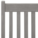 NNEVL 5 Piece Garden Dining Set Solid Wood Acacia Grey