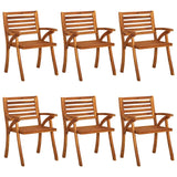 NNEVL 7 Piece Garden Dining Set Solid Acacia Wood