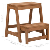 NNEVL Foldable Step Stool Solid Firwood
