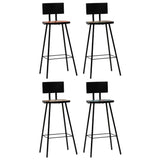 NNEVL 5 Piece Bar Set Black