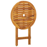 NNEVL 3 Piece Folding Garden Dining Set Solid Acacia Wood