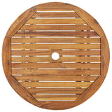 NNEVL 3 Piece Folding Garden Dining Set Solid Acacia Wood