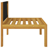 NNEVL Garden Middle Sofa with Cushions Solid Acacia Wood