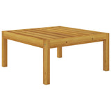 NNEVL Garden Footstool with Cushion Solid Acacia Wood