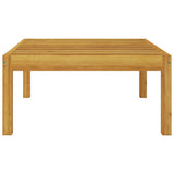 NNEVL Garden Footstool with Cushion Solid Acacia Wood