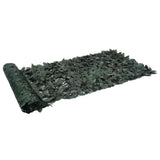 NNEVL Balcony Screen with Dark Green Leaves 400x100 cm