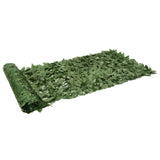 NNEVL Balcony Screen with Dark Green Leaves 500x100 cm