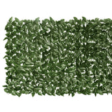 NNEVL Balcony Screen with Dark Green Leaves 500x100 cm