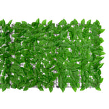 NNEVL Balcony Screen with Green Leaves 300x75 cm