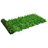 NNEVL Balcony Screen with Green Leaves 600x75 cm