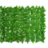 NNEVL Balcony Screen with Green Leaves 600x100 cm
