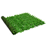 NNEVL Balcony Screen with Green Leaves 500x150 cm