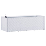 NNEVL Garden Raised Bed with Self Watering System White 100x43x33 cm