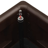 NNEVL Garden Raised Bed with Self Watering System Mocha 100x43x33 cm