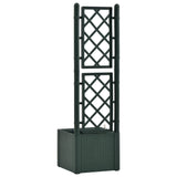 NNEVL Garden Raised Bed with Trellis and Self Watering System Green