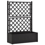 NNEVL Garden Raised Bed with Trellis and Self Watering System Anthracite
