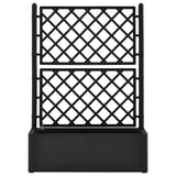 NNEVL Garden Raised Bed with Trellis and Self Watering System Anthracite