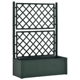 NNEVL Garden Raised Bed with Trellis and Self Watering System Green