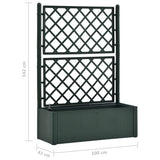 NNEVL Garden Raised Bed with Trellis and Self Watering System Green
